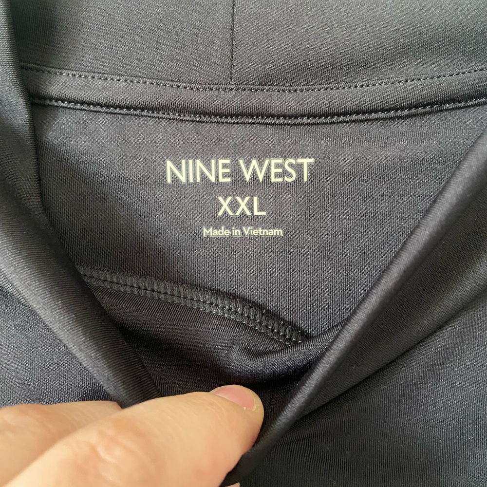 Nine West Black Sleeveless‎ Thong Turtleneck Bodysuit - Picture 5 of 7